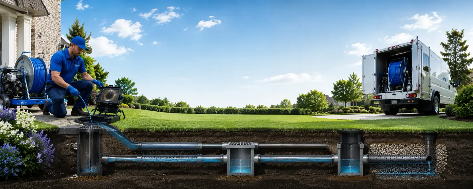 Outdoor drain cleaning information for Glen Cove, NY